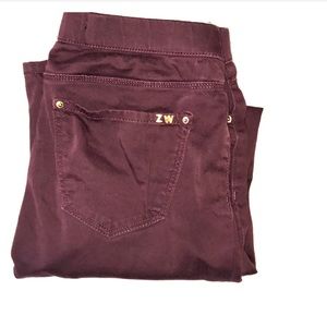 Zara Burgundy Jegging